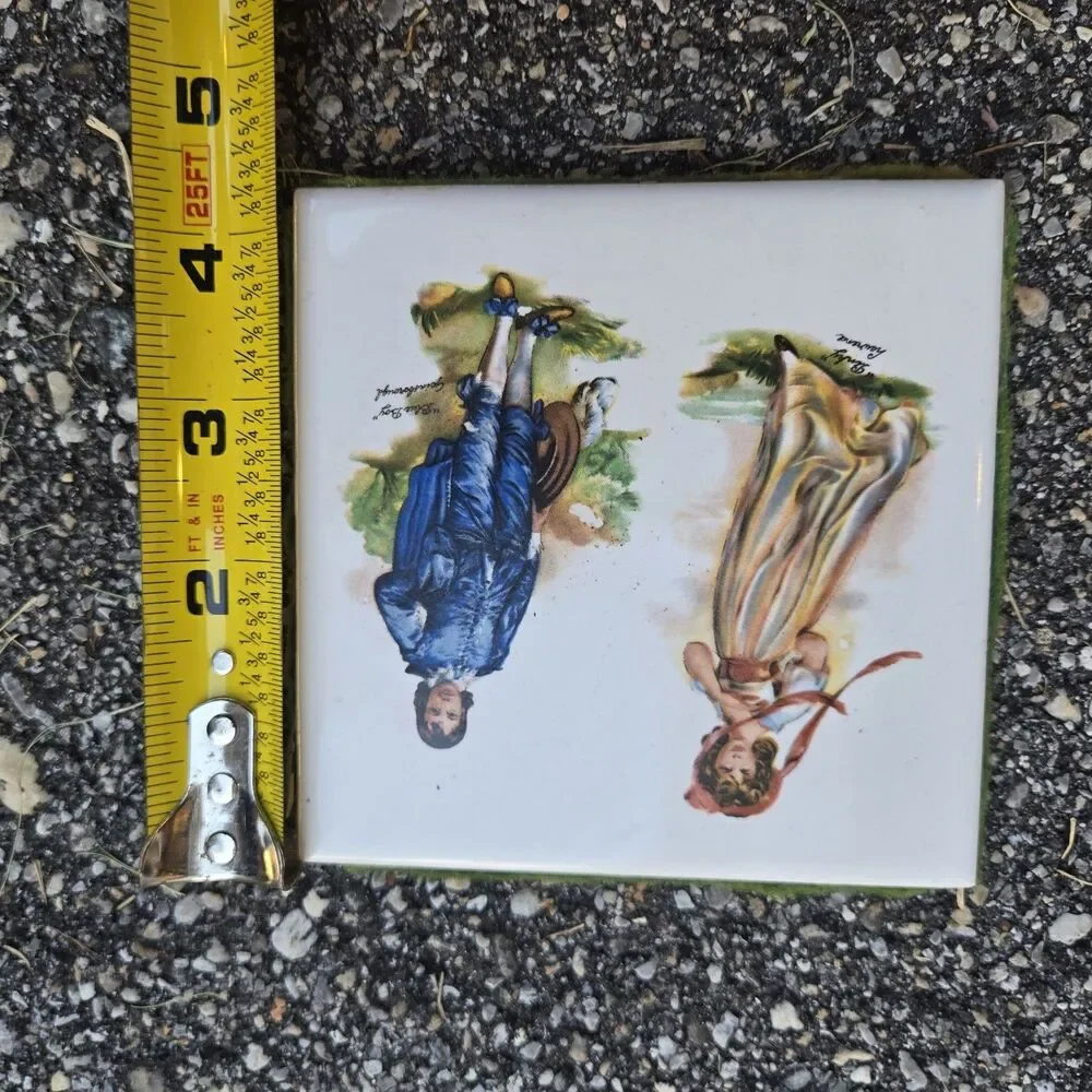 Ceramic Art Decorated VICTORIAN COUPLE 4.5